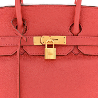 Hermes Taurillon Clemence BIRKIN 35 Bougainvillea 8 of 16