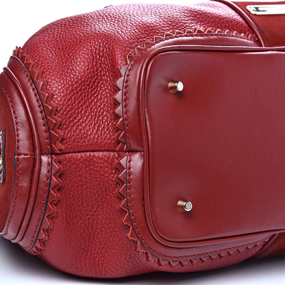 Burberry Grainy Calfskin Suede Prorsum Tassel Satchel Red 8 of 14