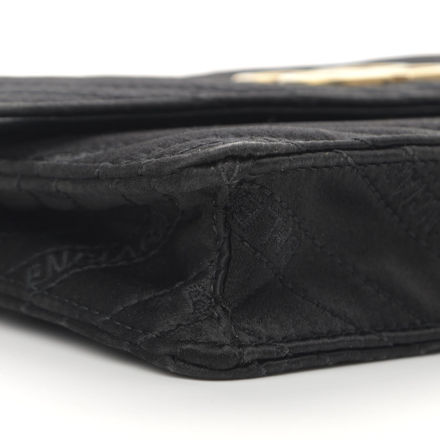 Balenciaga Satin Jacquard Logo Matelasse BB Wallet On Chain Black 9 of 12