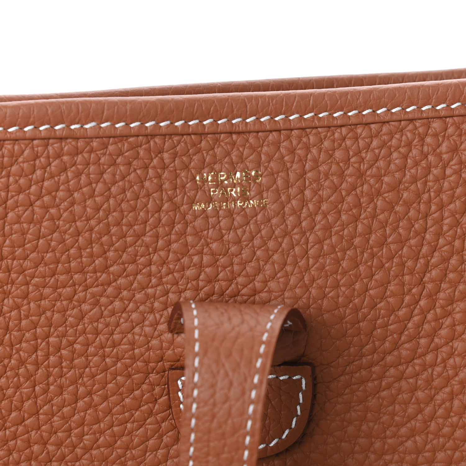Hermes Taurillon Clemence Evelyne III PM Gold 6 of 10