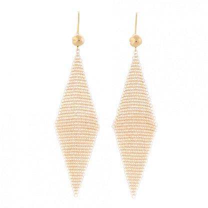Tiffany 18K Yellow Gold Small Elsa Peretti Mesh Earrings 1 of 5