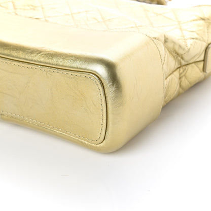 Chanel Metallic Aged Calfskin Quilted Medium Gabrielle Gold 8 of 9