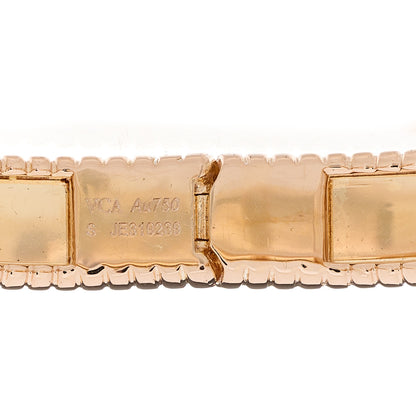 Van Cleef & Arpels 18K Rose Gold Perlee Signature Bangle Bracelet S 3 of 4