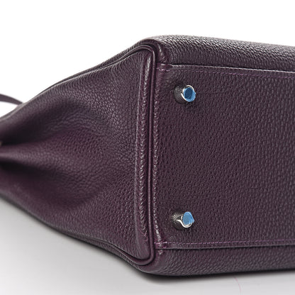 Hermes Togo Kelly Retourne 32 Raisin 10 of 17