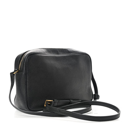 Saint Laurent Grained Lambskin Monogram Lou Camera Bag Black 3 of 11