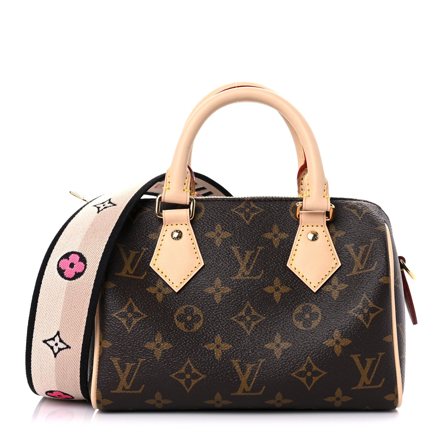 Louis Vuitton Monogram Speedy Bandouliere 20 Black 1 of 9