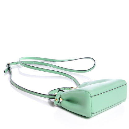 Fendi Shiny Nappa Micro Peekaboo Iconic Satchel Verde Acqua 6 of 12
