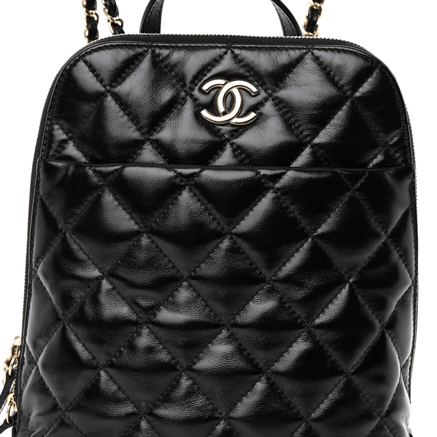 Chanel Shiny Calfskin My Pocket Backpack Black 9 of 11