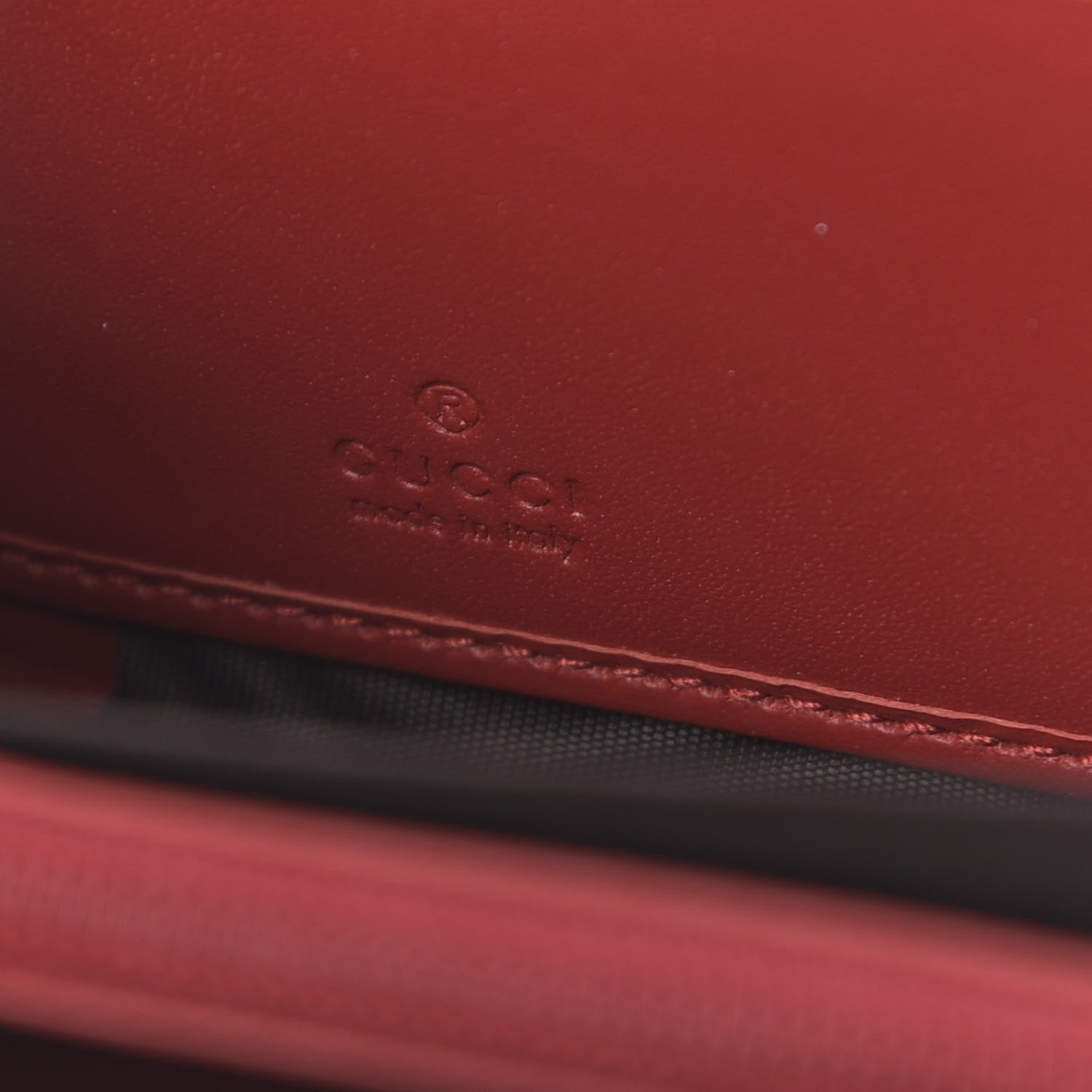Gucci GG Supreme Monogram Embroidered Rainbow Zip Around Wallet Red 6 of 6