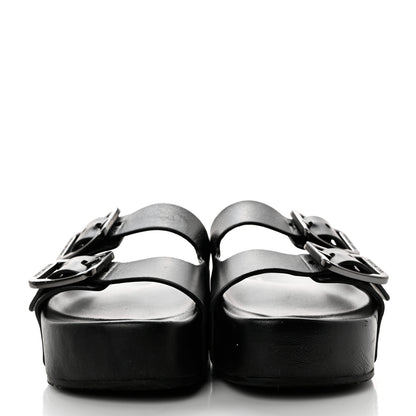Balenciaga Smooth Nappa Mallorca Platform 50mm Slide Sandals 36 Black 2 of 9
