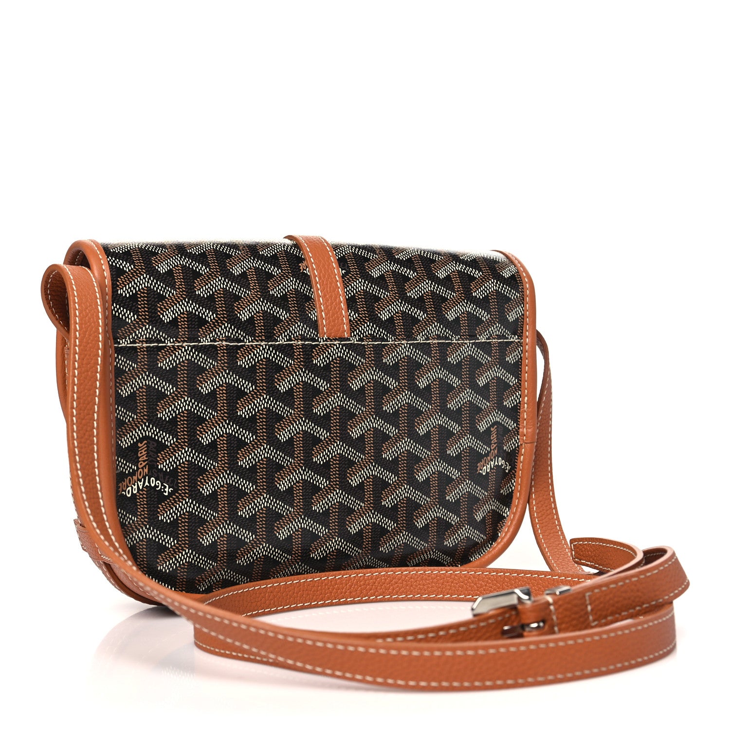 Goyard Goyardine Belvedere II PM Messenger Bag Black Gold 3 of 9
