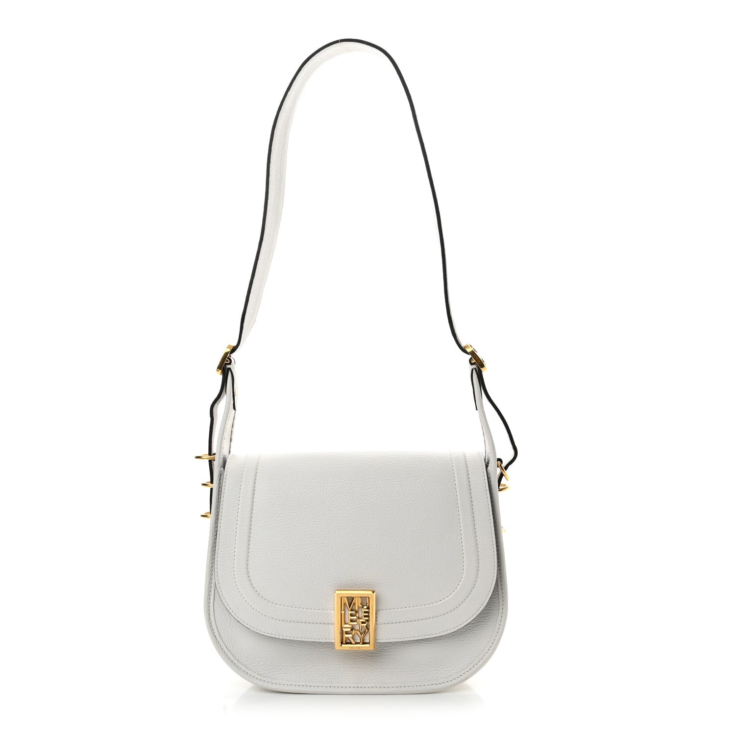 Mulberry Goatskin Sadie Satchel White 1 of 11