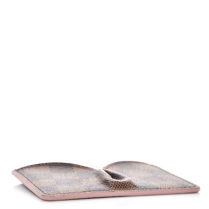 Louis Vuitton Damier Ebene Caissa Card Holder Rose Ballerine 4 of 8