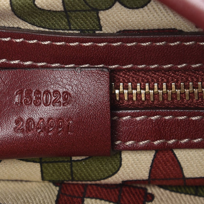 Gucci Guccissima Medium Jackie O Bouvier Hobo Dark Red 7 of 10