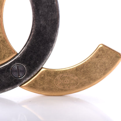 Chanel Metal CC Brooch Gold Ruthenium 4 of 4