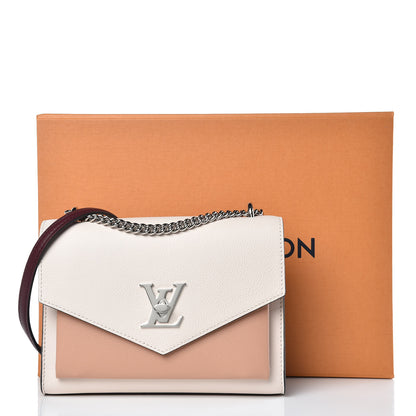 Louis Vuitton Soft Calfskin Mylockme Chain Bag BB Rose Silk Quartz Calla 9 of 9