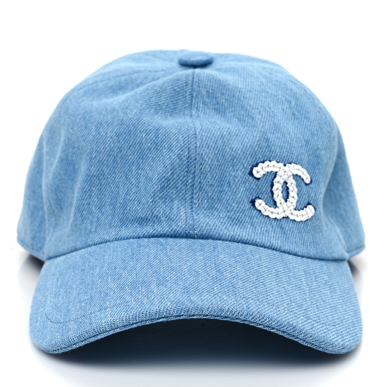 Chanel Denim Cap Hat Blue 3 of 8