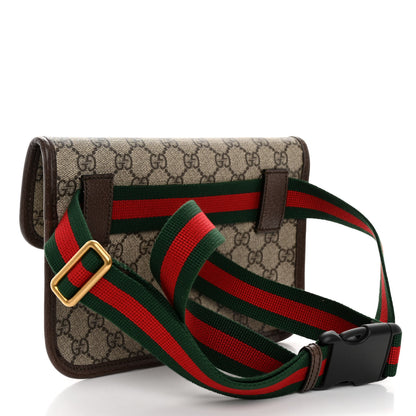 Gucci GG Supreme Monogram Neo Vintage Web Belt Bag Brown 3 of 9