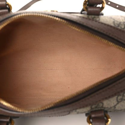 Gucci GG Supreme Monogram Web Small Ophidia Boston Bag Beige New Acero 5 of 11