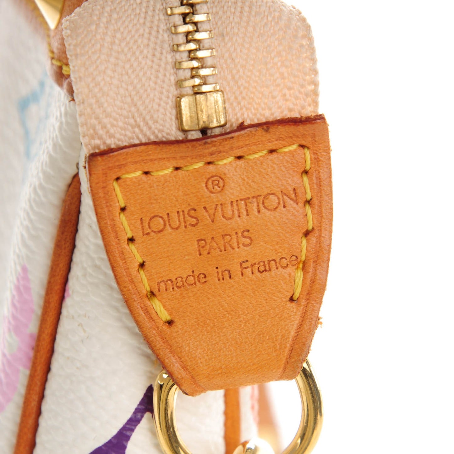 Monogram Multicolor Pochette Accessories White