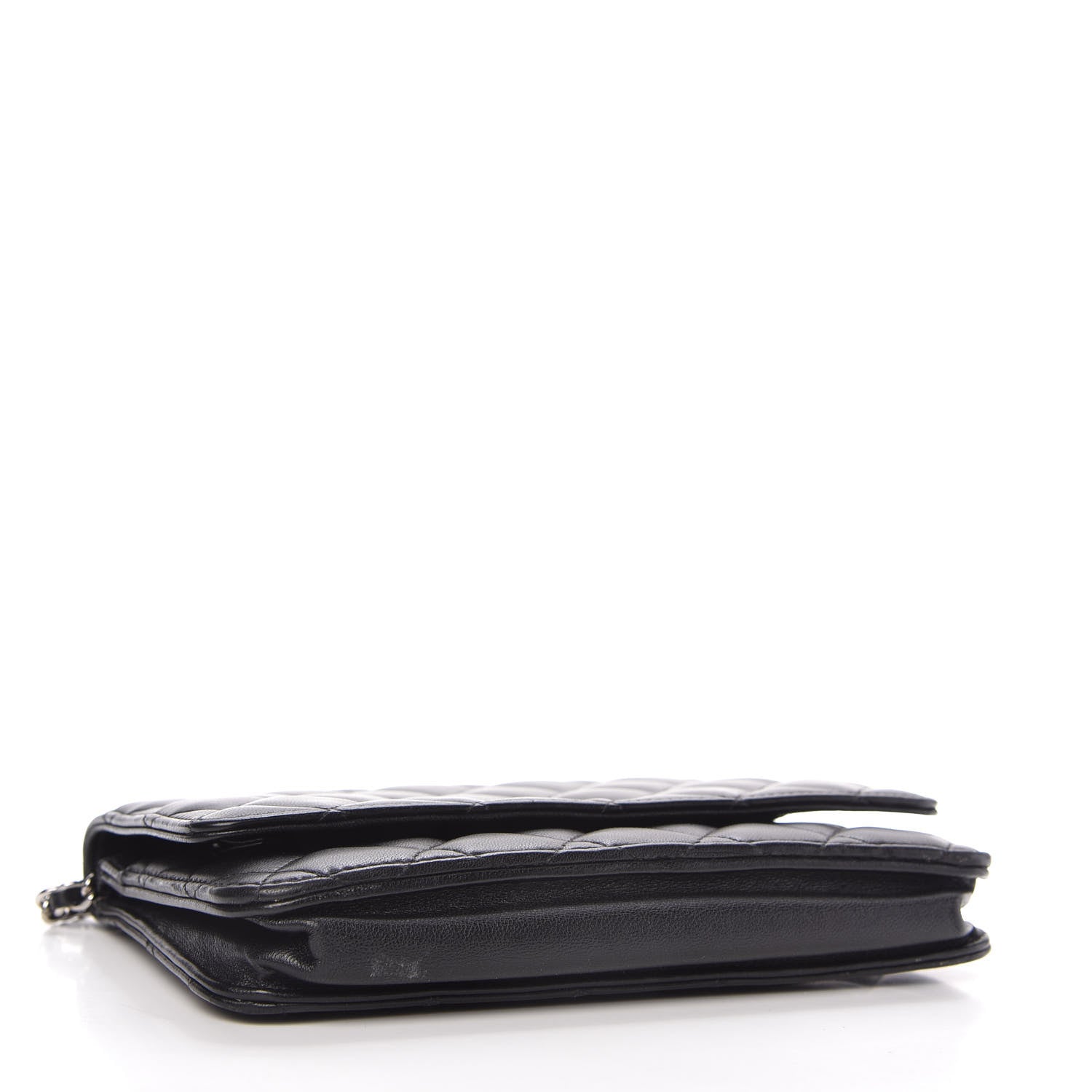 Chanel Lambskin Quilted Wallet On Chain WOC Black 4 of 11