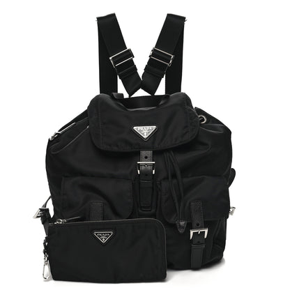 Prada Re-Nylon Saffiano Medium Backpack Black 1 of 11