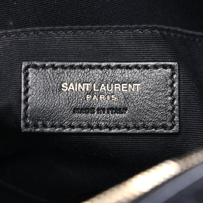 Saint Laurent Calfskin Matelasse Monogram Lou Camera Bag Black 6 of 10