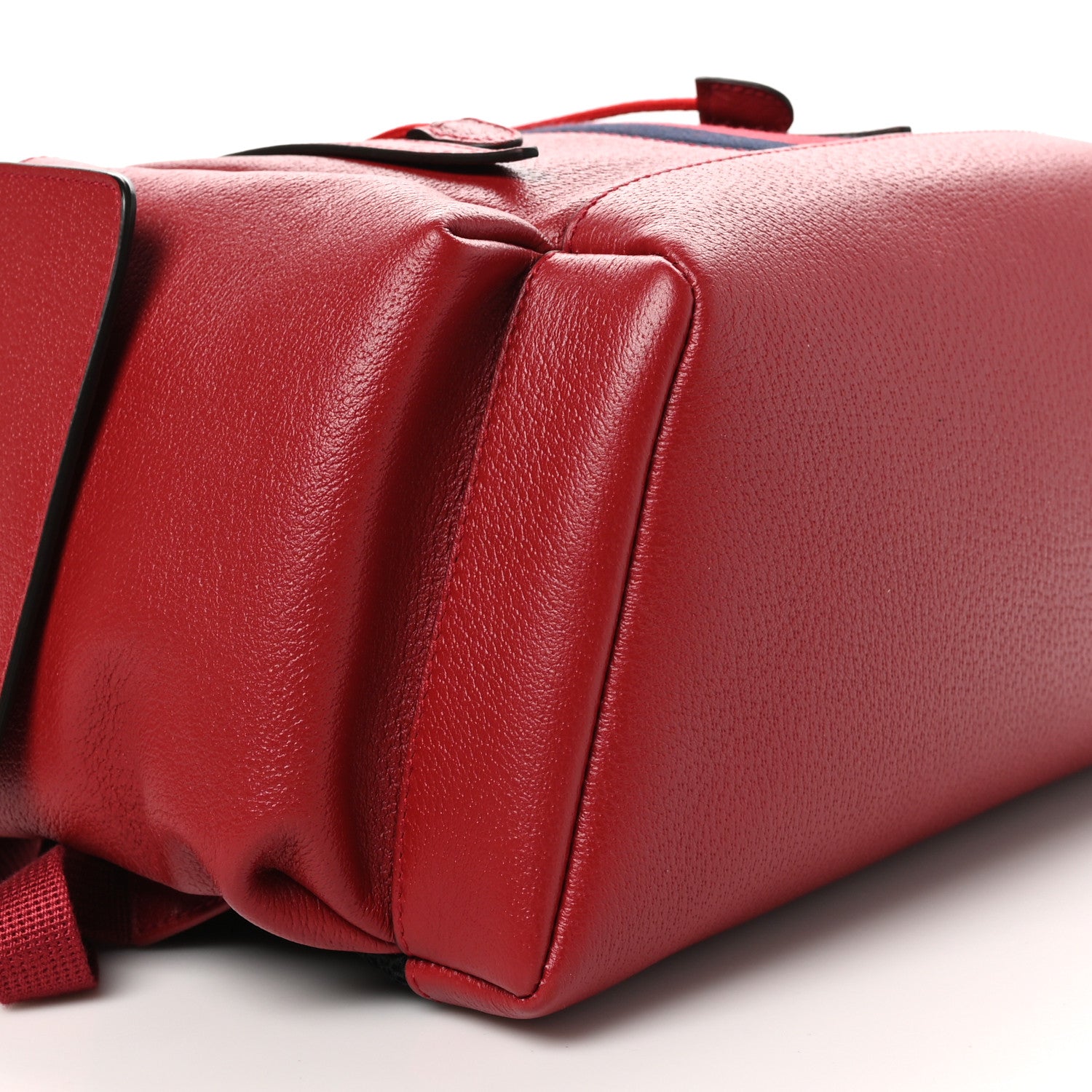 Gucci Grained Calfskin Medium Ophidia Double Buckle Backpack Red 8 of 9