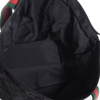 Gucci GG Monogram Medium Web Handle Bucket Tote Black 5 of 7