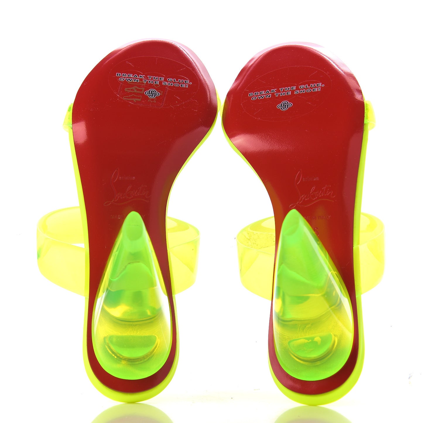 PVC Ovida 85 Slide Sandals 36 Yellow