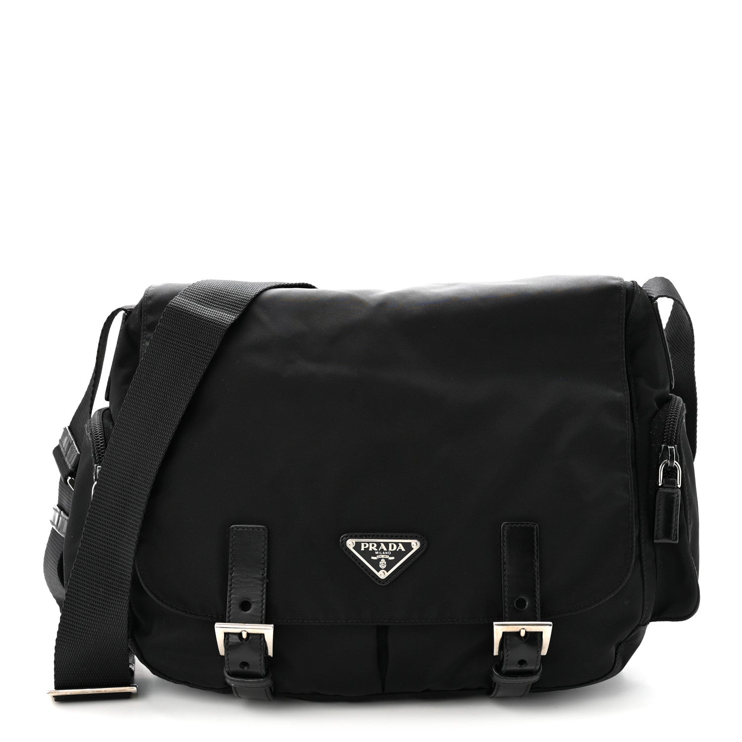 Prada Nylon Vela Sport Messenger Bag Black 1 of 11