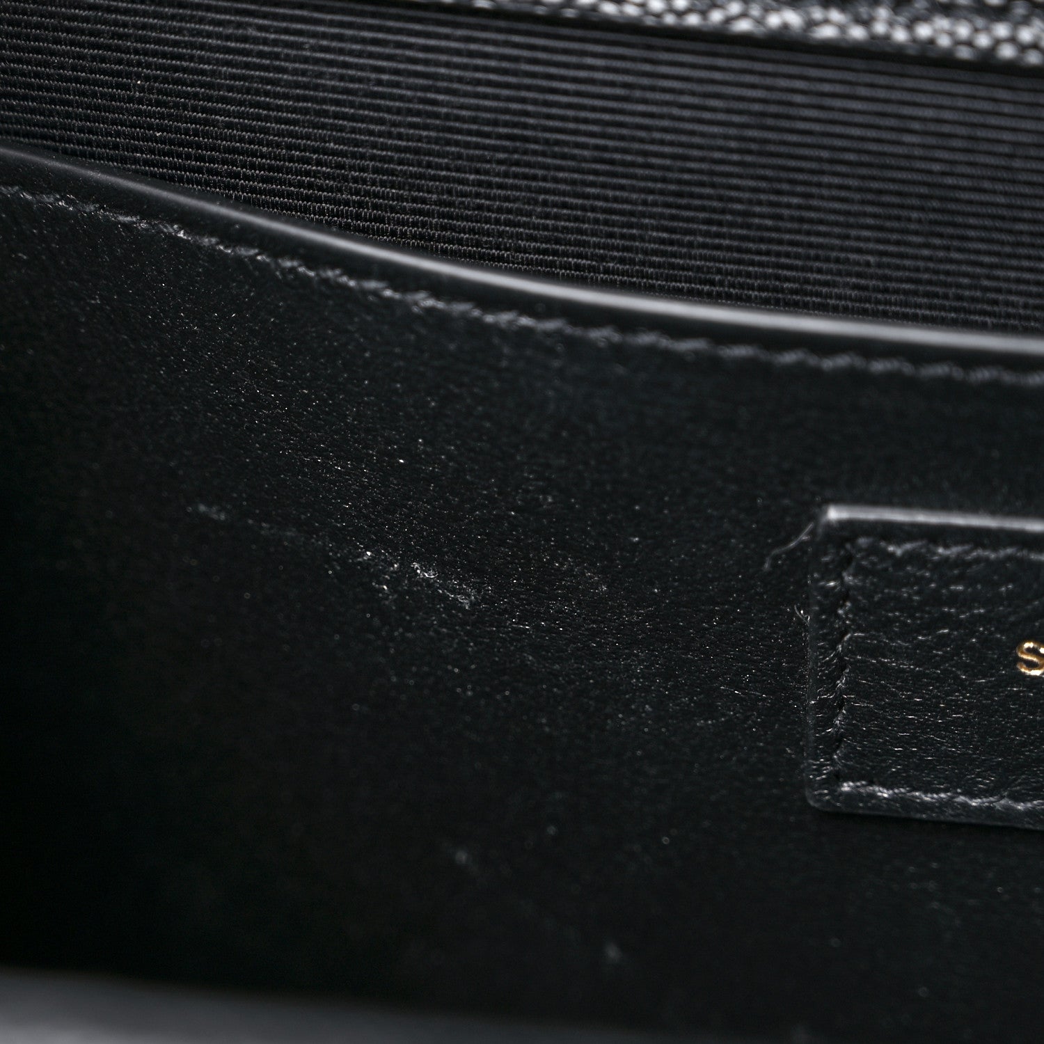 Saint Laurent Grain De Poudre Textured Mixed Matelasse Triquilt Medium Monogram Satchel Black 10 of 10