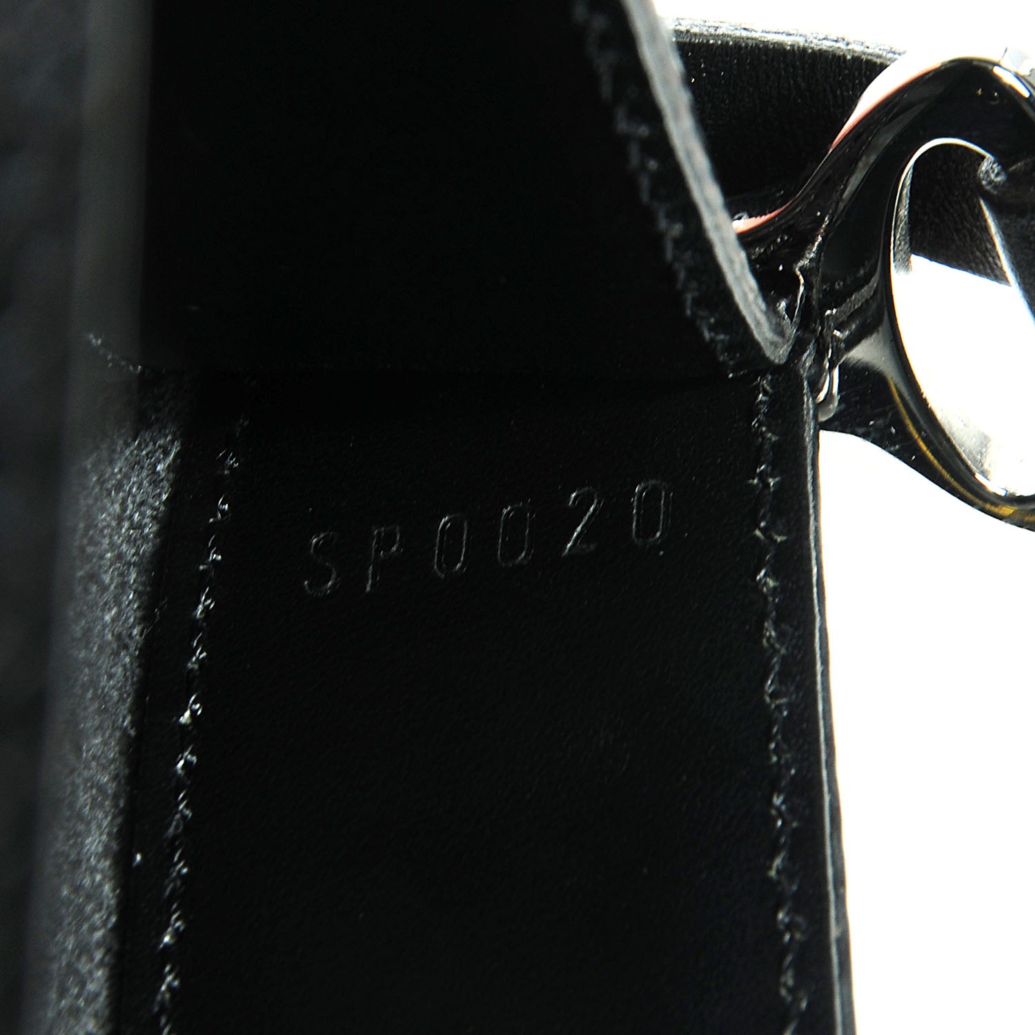 Louis Vuitton Epi Demi Lune Pochette Black 7 of 7