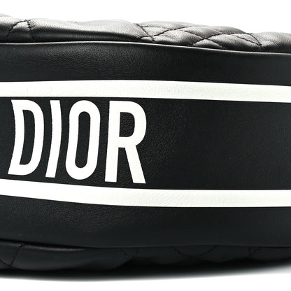 Christian Dior Lambskin Cannage Medium Dior Vibe Hobo Bag Black 10 of 10