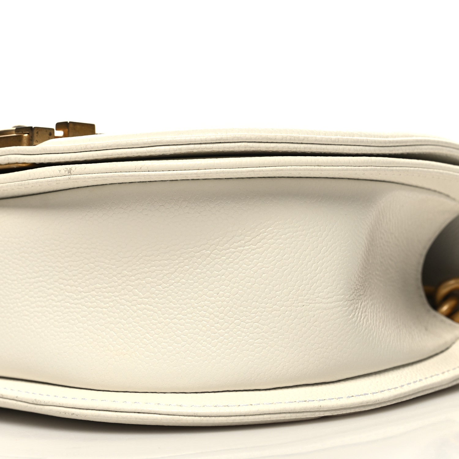 Chanel Caviar Quilted Small Boy Messenger Bag White 10 of 11