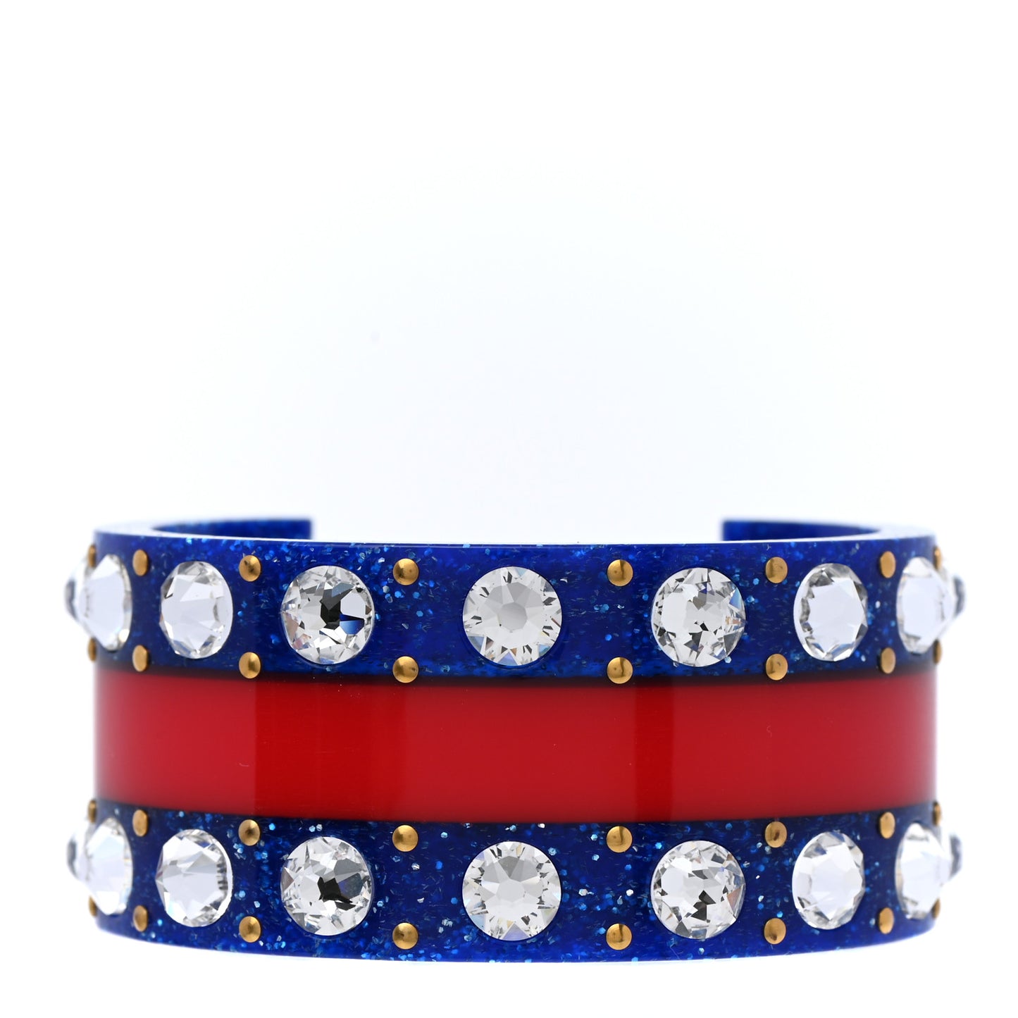 Crystal Web Cuff 16 Blue