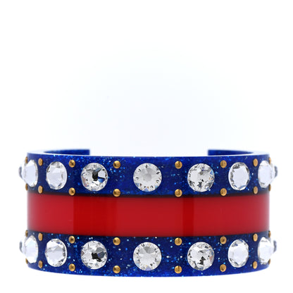Gucci Crystal Web Cuff 16 Blue 1 of 6