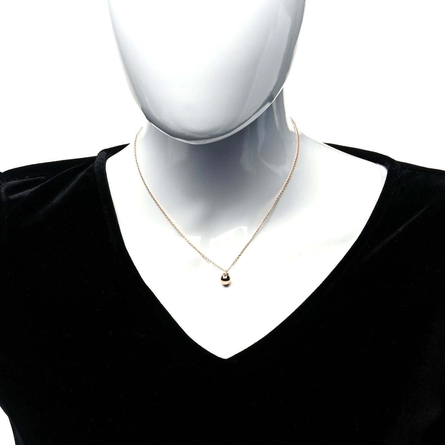 Tiffany 18K Rose Gold 8mm HardWear Ball Pendant Necklace 2 of 4