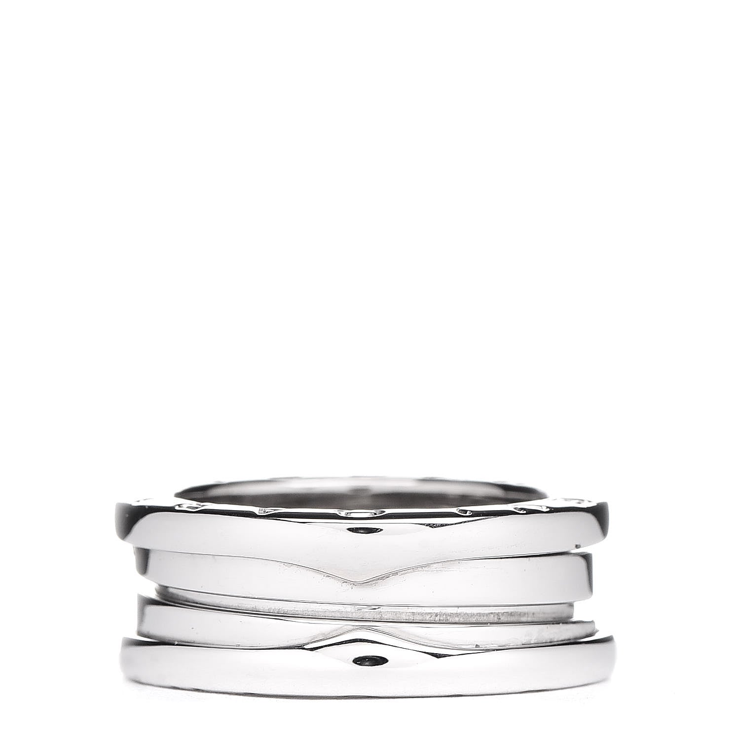 Bulgari 18K White Gold B.Zero1 3 Band Ring 49 5 1 of 5