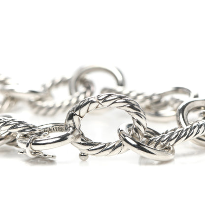 David Yurman Sterling Silver 12mm Large Oval Link Bracelet 4 of 6
