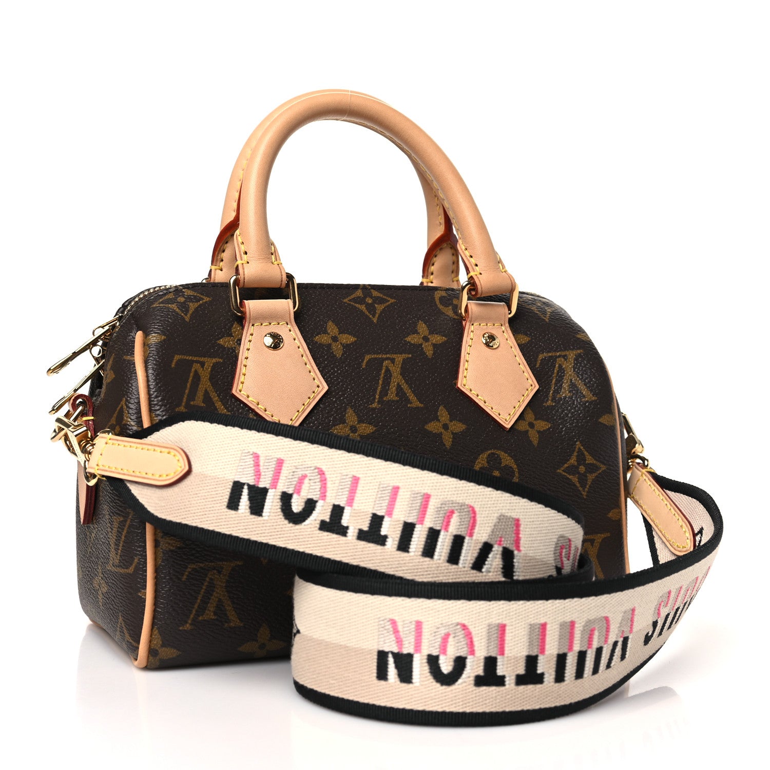Louis Vuitton Monogram Speedy Bandouliere 20 Black 3 of 10