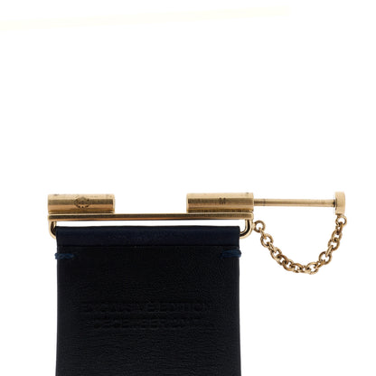 Chanel Calfskin CC Wide Cuff S Navy 4 of 5