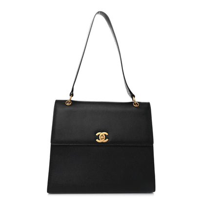 Chanel Caviar Flap Shoulder Bag Black 1 of 11