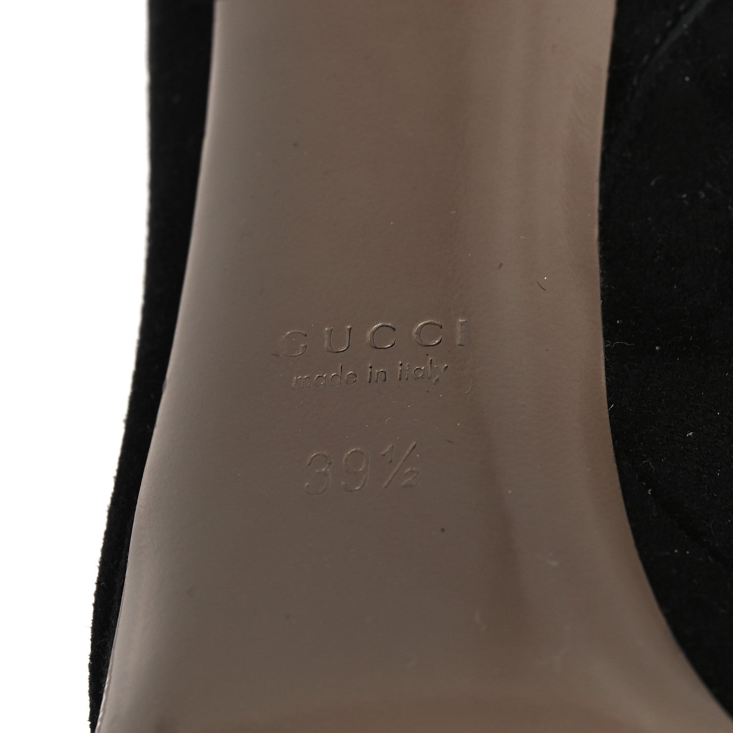 Gucci Suede Ankle Boots 39.5 Black Multicolor 6 of 9