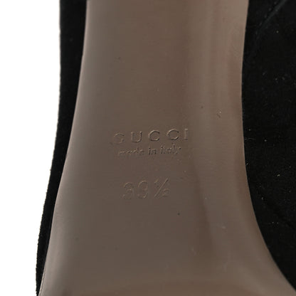 Gucci Suede Ankle Boots 39.5 Black Multicolor 6 of 9