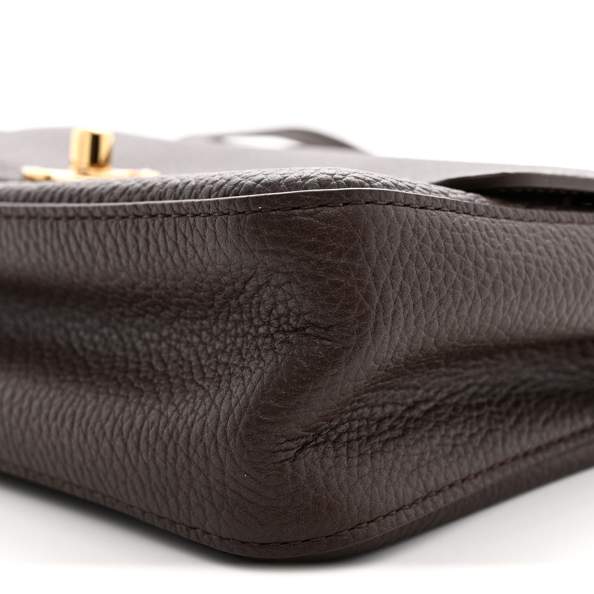 Chanel Grained Calfskin Mini Souplissimo Maxi Flap Dark Brown 10 of 11