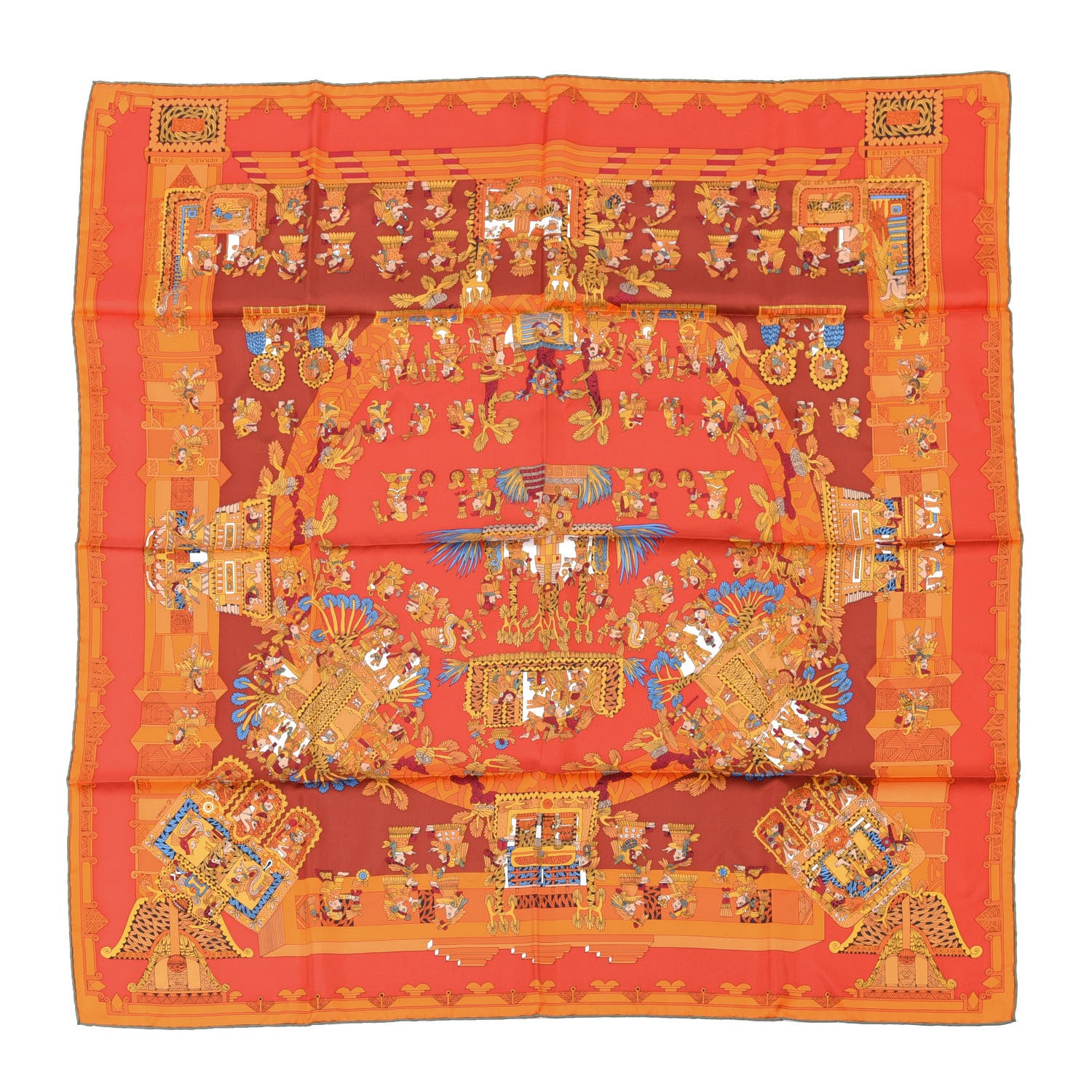 Hermes Silk Astres et Soleils Scarf 90 1 of 6