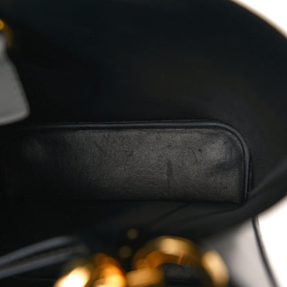 Prada Saffiano Cuir Medium Panier Bucket Bag Ardesia Black 6 of 10