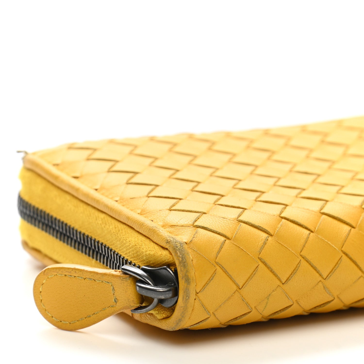 Bottega Veneta Nappa Intrecciato Zip Around Wallet Sunset 9 of 15