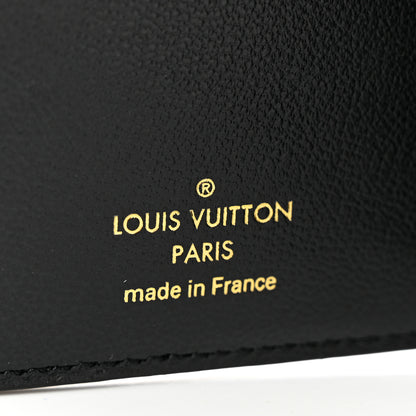 Louis Vuitton Lambskin Embossed Monogram Lou Coussin Wallet Black 6 of 7